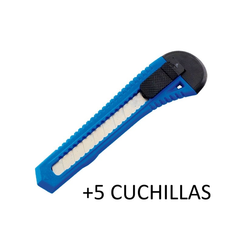 CUTTER ECONÓMICO + 5 CUCHILLAS