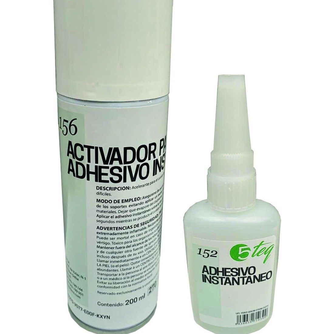 KIT CIANOCRILATO + ACELERANTE 5 TEQ