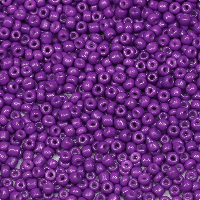 OJOS ABALORIOS MORADOS 2mm + 100 ALFILERES