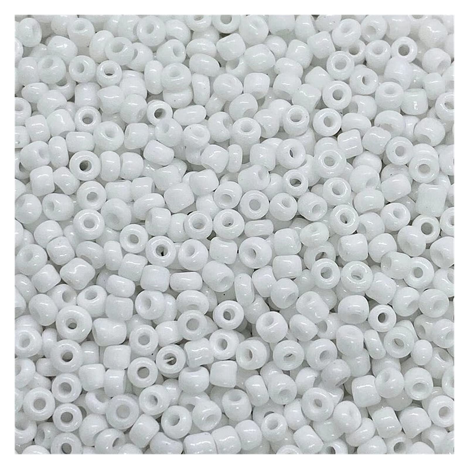 OJOS ABALORIOS BLANCOS 2mm + 100 ALFILERES