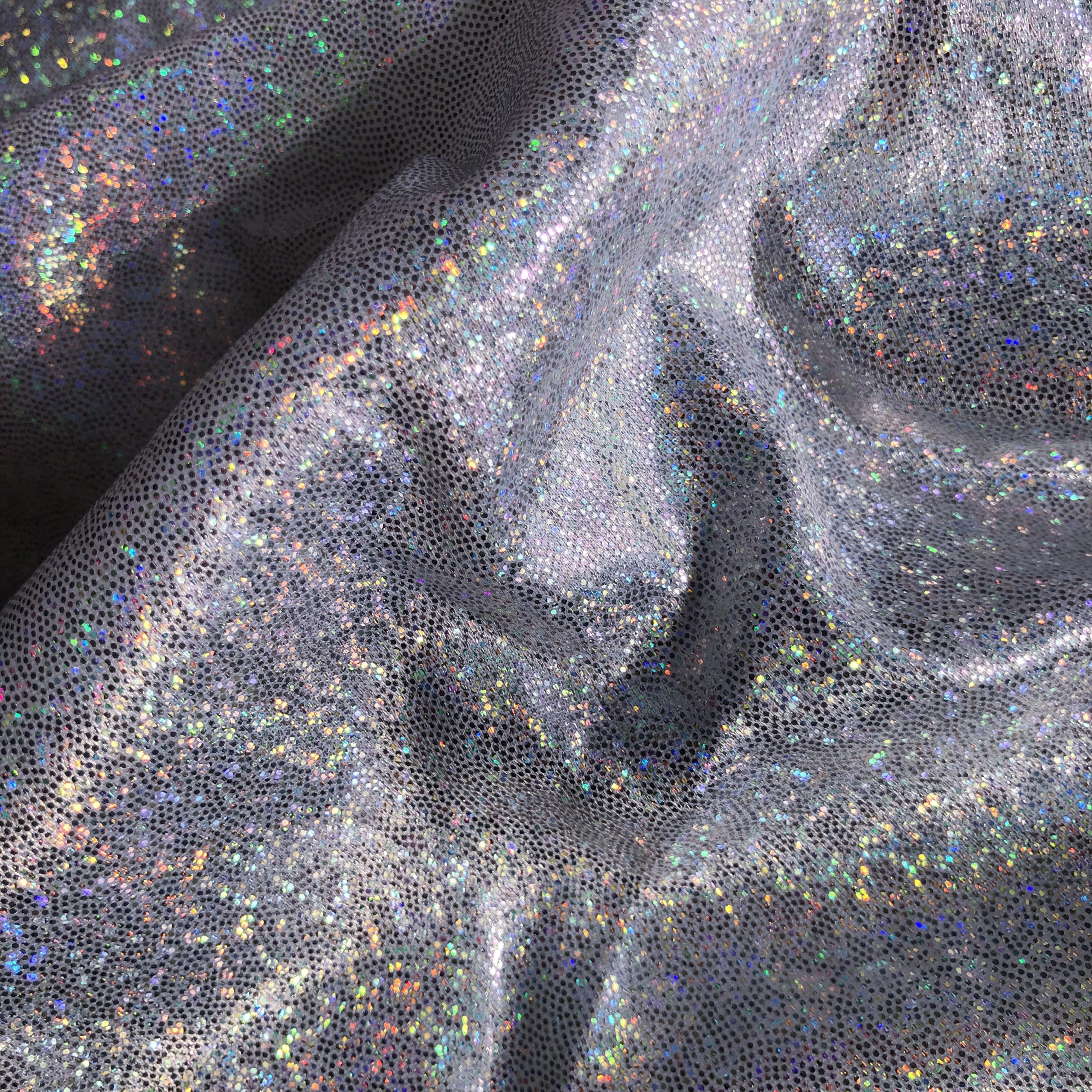 TELA HOLOGRÁFICA ESPECIAL BRILLO PLATA