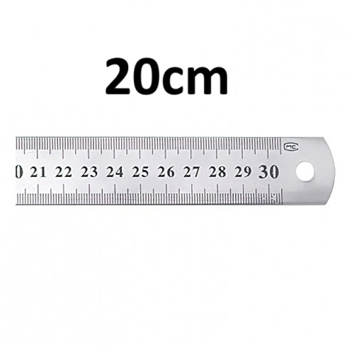 REGLA METÁLICA 20cm