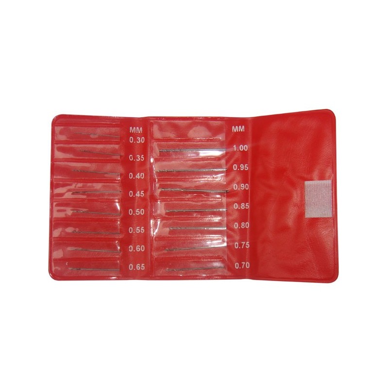 KIT DE 15 BROCAS (0.3mm-1mm)