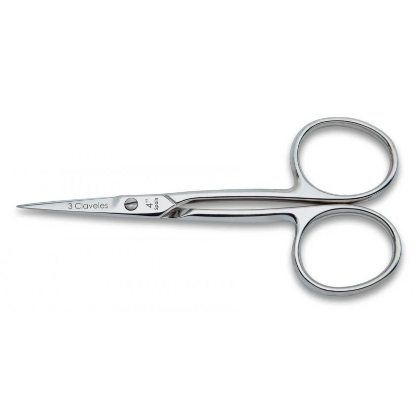 TIJERA CURVA PARA ENTELAR PROFESIONAL (3 CLAVELES 4¨-10cm)